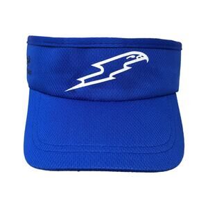 Headsweats Golf Sun Visor Cap Blue One Size Stretchable Embroidered Polyester